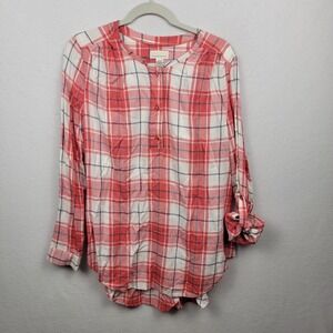 Women's Canyon River Blues Red & White Plaid Shirt - Size XL